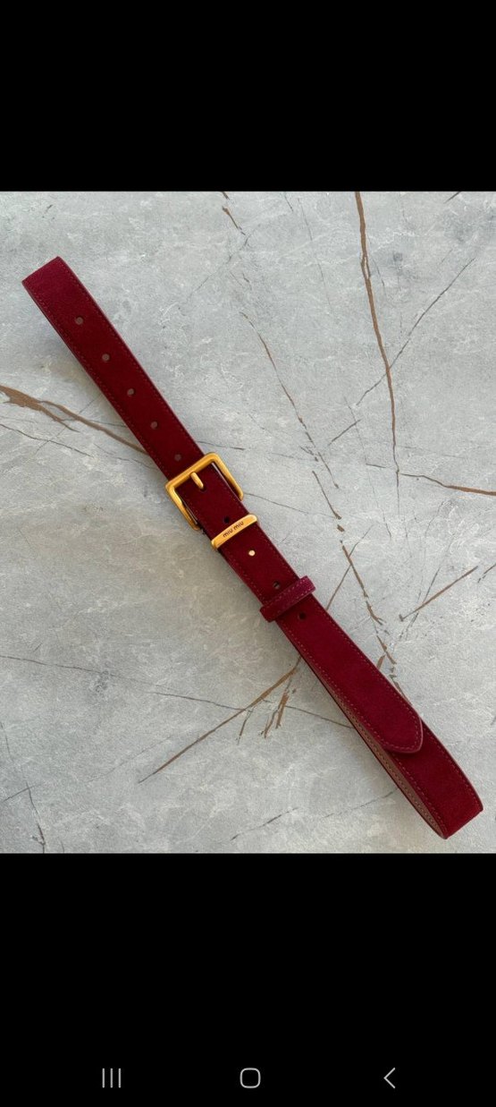 Kahverengi Süet Kadın Kemer Tokalı - Görsel 3