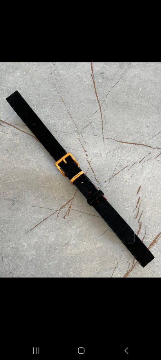 Kahverengi Süet Kadın Kemer Tokalı - Görsel 2