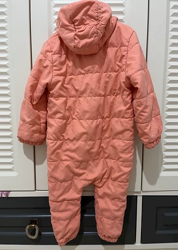 Kız Bebek Fermuarlı Pembe Tulum - Görsel 2