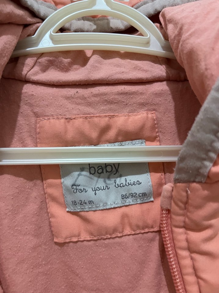 Kız Bebek Fermuarlı Pembe Tulum - Görsel 3