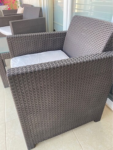 Beden 5li rattan balkon takimi seti