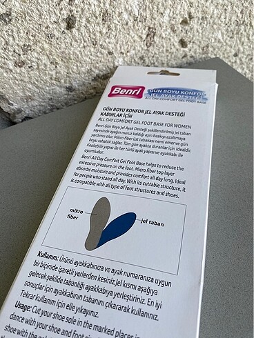 Beden Benri Kadın Konfor Ayak Taban Pedi