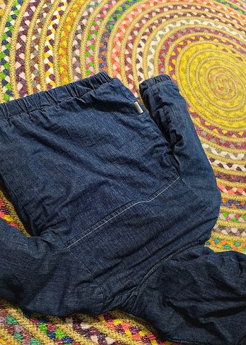 Fermuarlı Erkek Çocuk Kot Ceket - Görsel 5