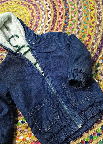 Fermuarlı Erkek Çocuk Kot Ceket - Görsel 2