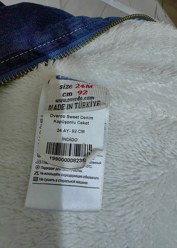 Fermuarlı Erkek Çocuk Kot Ceket - Görsel 6