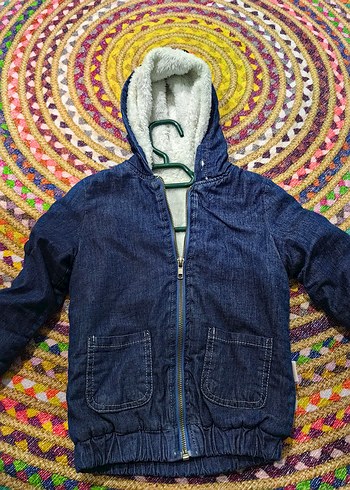 Fermuarlı Erkek Çocuk Kot Ceket - Görsel 3