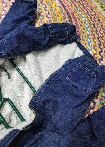 Fermuarlı Erkek Çocuk Kot Ceket - Görsel 4