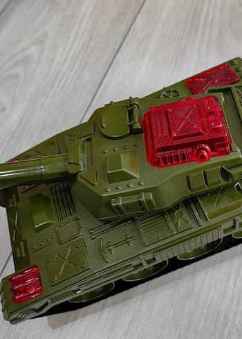 Renkli Yeşil Oyuncak Tank Araba - Görsel 4