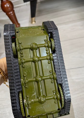 Renkli Yeşil Oyuncak Tank Araba - Görsel 3