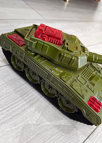 Renkli Yeşil Oyuncak Tank Araba - Görsel 2