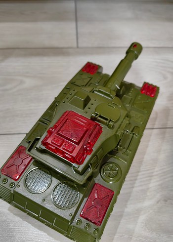 Renkli Yeşil Oyuncak Tank Araba - Görsel 6