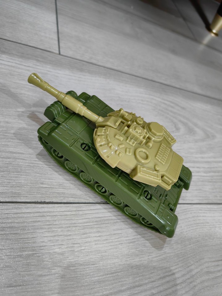 Koyu Haki Oyuncak Tank Araba - Görsel 5