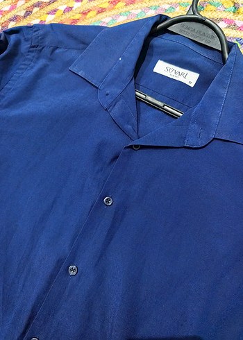 Erkek Lacivert Kısa Kollu Gömlek - Görsel 2