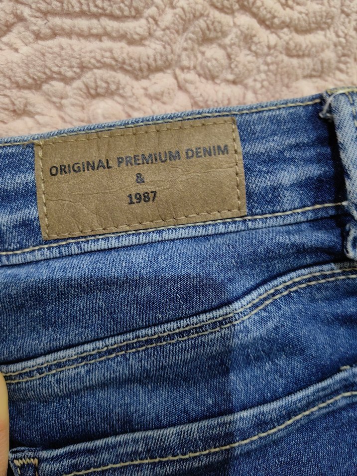 Lacivert Midi Kadın Denim Pantolon - Görsel 3