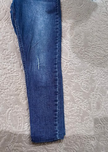 Renkli Batik Desenli Kadın Kot Pantolon - Görsel 11