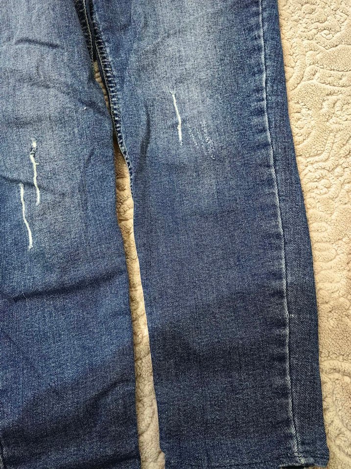 Renkli Batik Desenli Kadın Kot Pantolon - Görsel 4