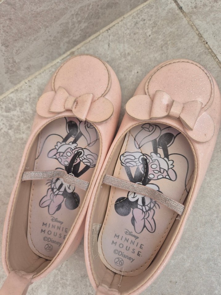 Kız Çocuk Pembe Minnie Mouse Babet - Görsel 2