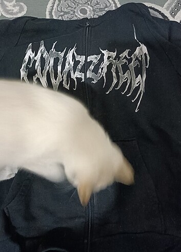 xl Beden Grunge siyah anime hırkası