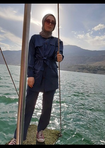 Suud Collection Kemerli Lacivert Takım