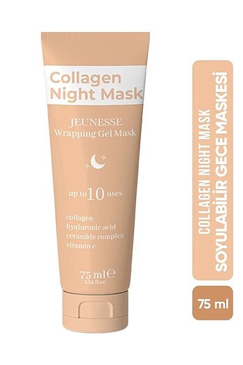  Beden Jeunesse Soyulabilir Kolajen Gece Yüz Maskesi, Collagen Night Ca