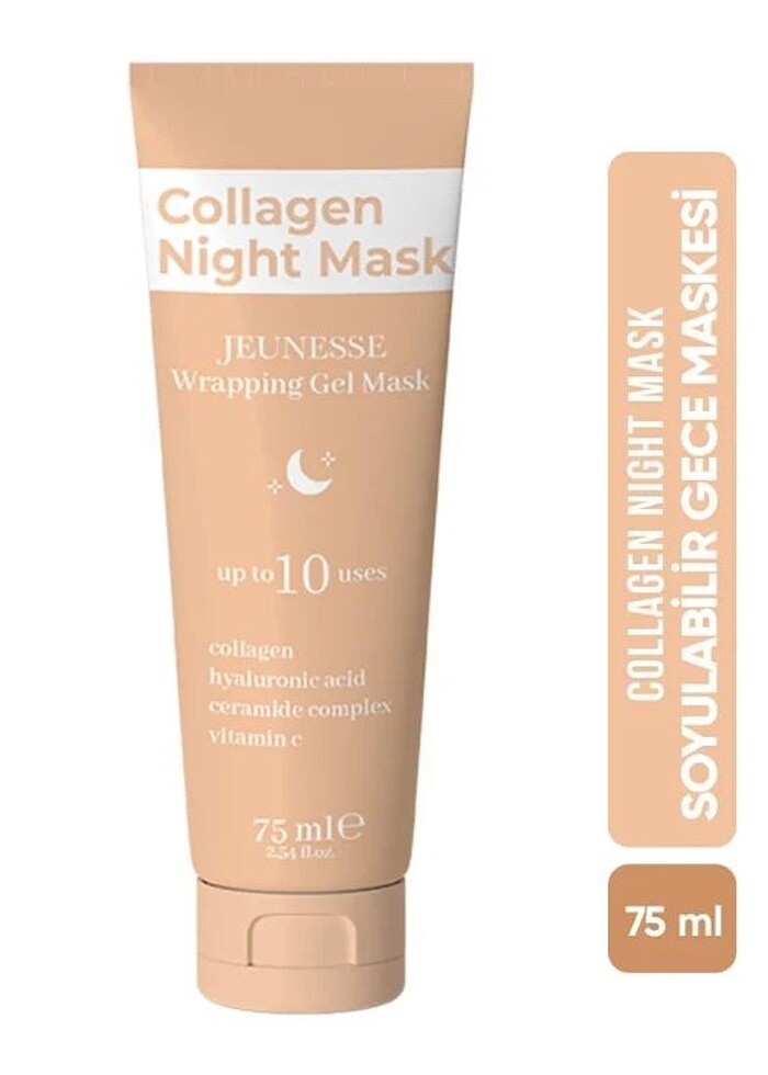 Jeunesse Soyulabilir Kolajen Gece Yüz Maskesi, Collagen Night Ca - Görsel 3