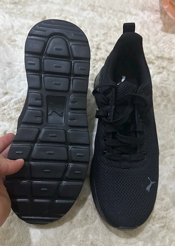39 Beden Orijinal Puma Siyah Spor Ayakkabı