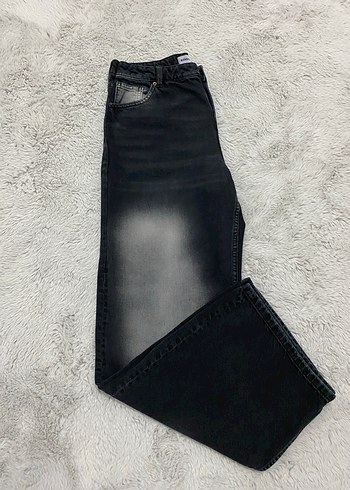 Bershka Gri Kadın Denim Pantolon