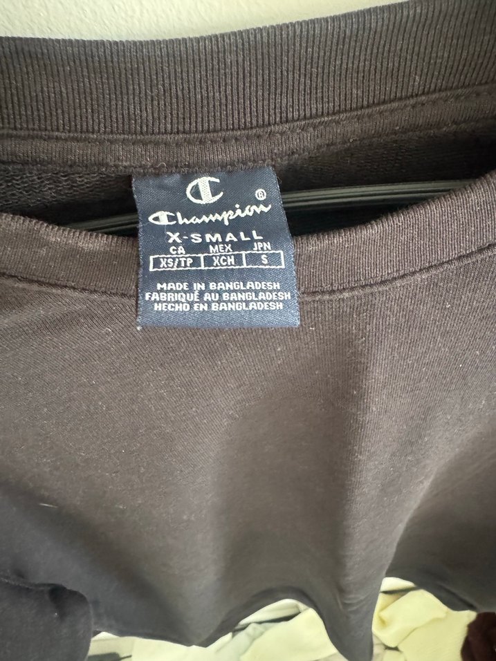 Champion Siyah Kadın Oversize Sweatshirt - Görsel 3