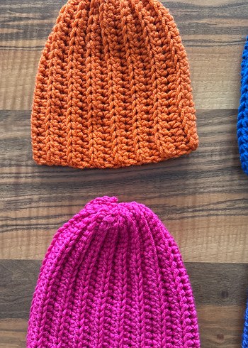 Renkli Kadın Örgü Bere Seti - Görsel 2