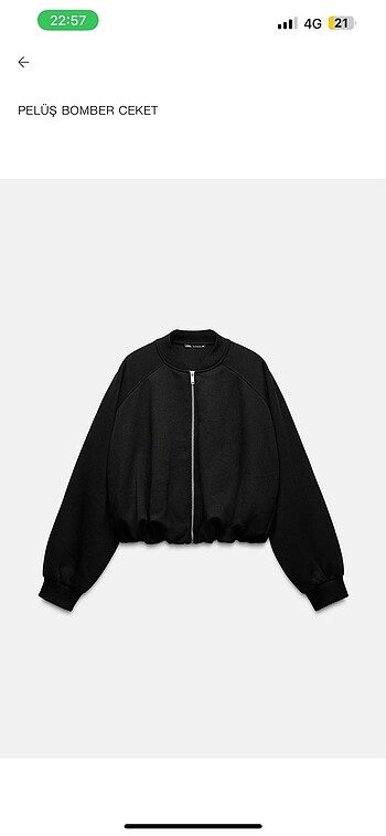 Pelüş bomber ceket
