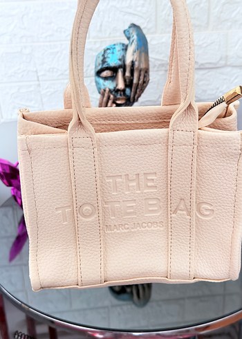 The tote bag bej deri çanta - Görsel 2