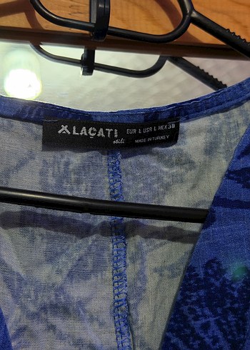 Uzun Kollu Mavi Bohem Kadın Elbise - Görsel 9