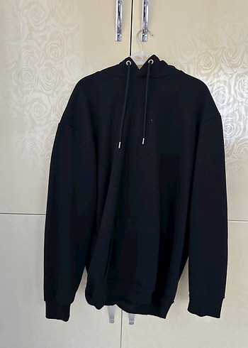 Zara Bohem Tarz Siyah Kapüşonlu Fermuarlı Sweatshirt