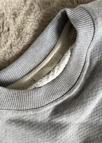 Gri Kadın Sweatshirt - Görsel 3