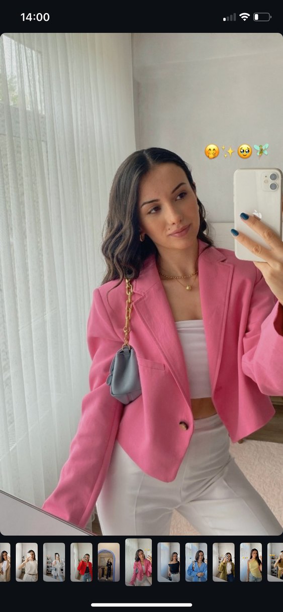 Zincir Detaylı Mavi Deri Kadın Çanta - Görsel 4