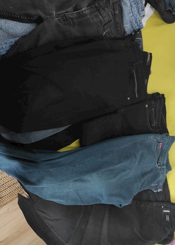 Erkek Siyah Regular Fit Denim Jean - Görsel 7