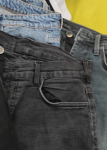 Erkek Siyah Regular Fit Denim Jean - Görsel 3