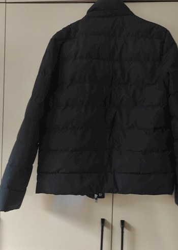 Erkek Siyah Fermuarlı Midi Mont - Görsel 3