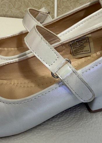 Kız Çocuk Beyaz Fiyonklu Babet - Görsel 2