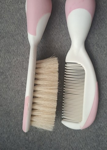 Pembe Bebek Saç Fırçası ve Tarak Seti - Görsel 4