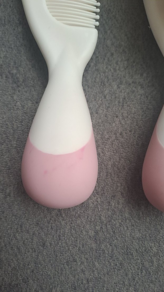 Pembe Bebek Saç Fırçası ve Tarak Seti - Görsel 3