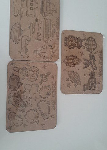 TRENDY TOYS Boyanabilir Ahşap Puzzle Seti - Görsel 5