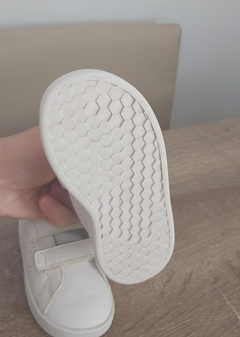 Beyaz Çocuk Spor Ayakkabı Cırt Cırtlı - Görsel 3