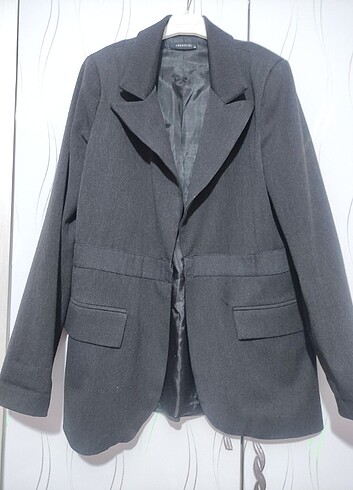 Trendyolmilla siyah gri blazer ceket 