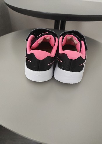26 Beden siyah Renk Nike Kızlar için pembe siyah cırt cırtlı spor ayakkabı