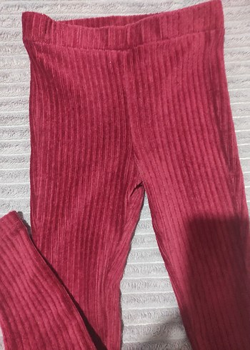 Bordo Çocuk Tayt - Görsel 4