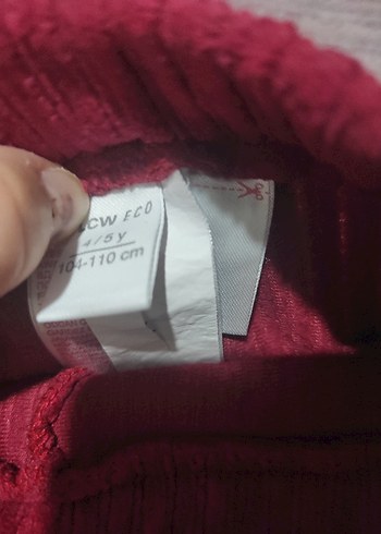 Bordo Çocuk Tayt - Görsel 2