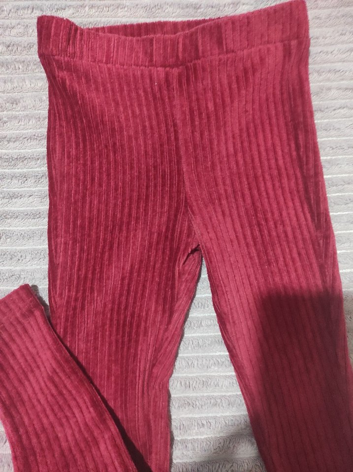 Bordo Çocuk Tayt - Görsel 4