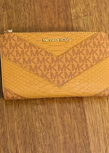 Michael Kors Taba Monogramli Uzun Cuzdan