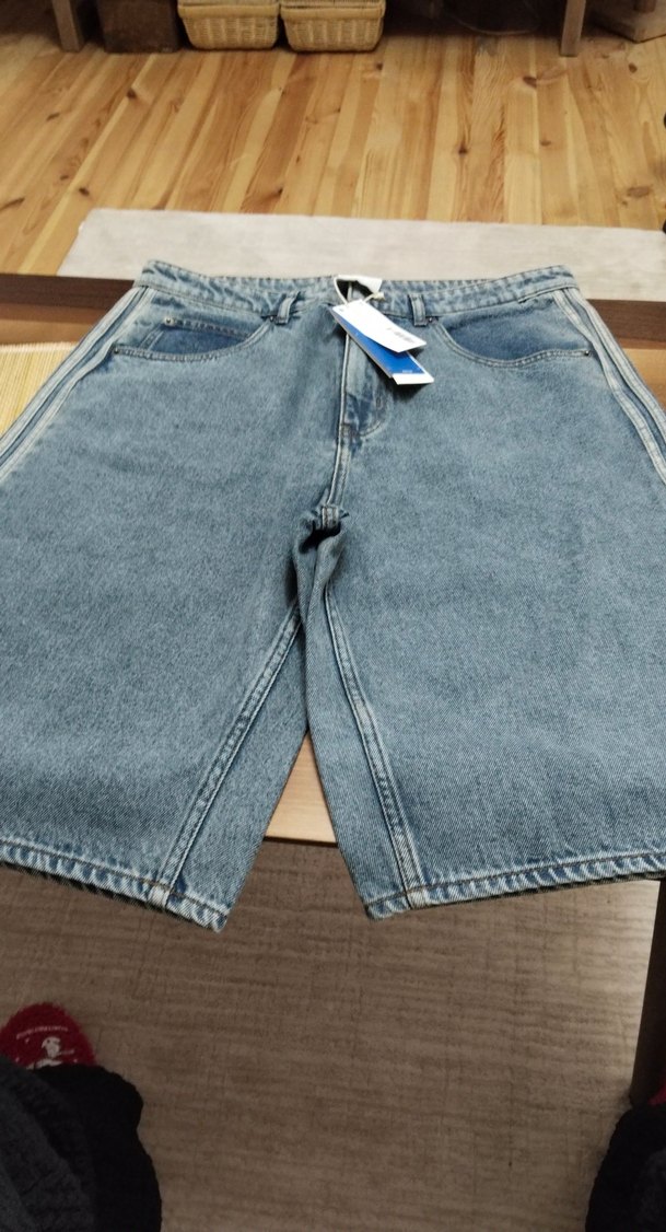 Erkek Gri Denim Midi Jean Şort kadın - Görsel 2